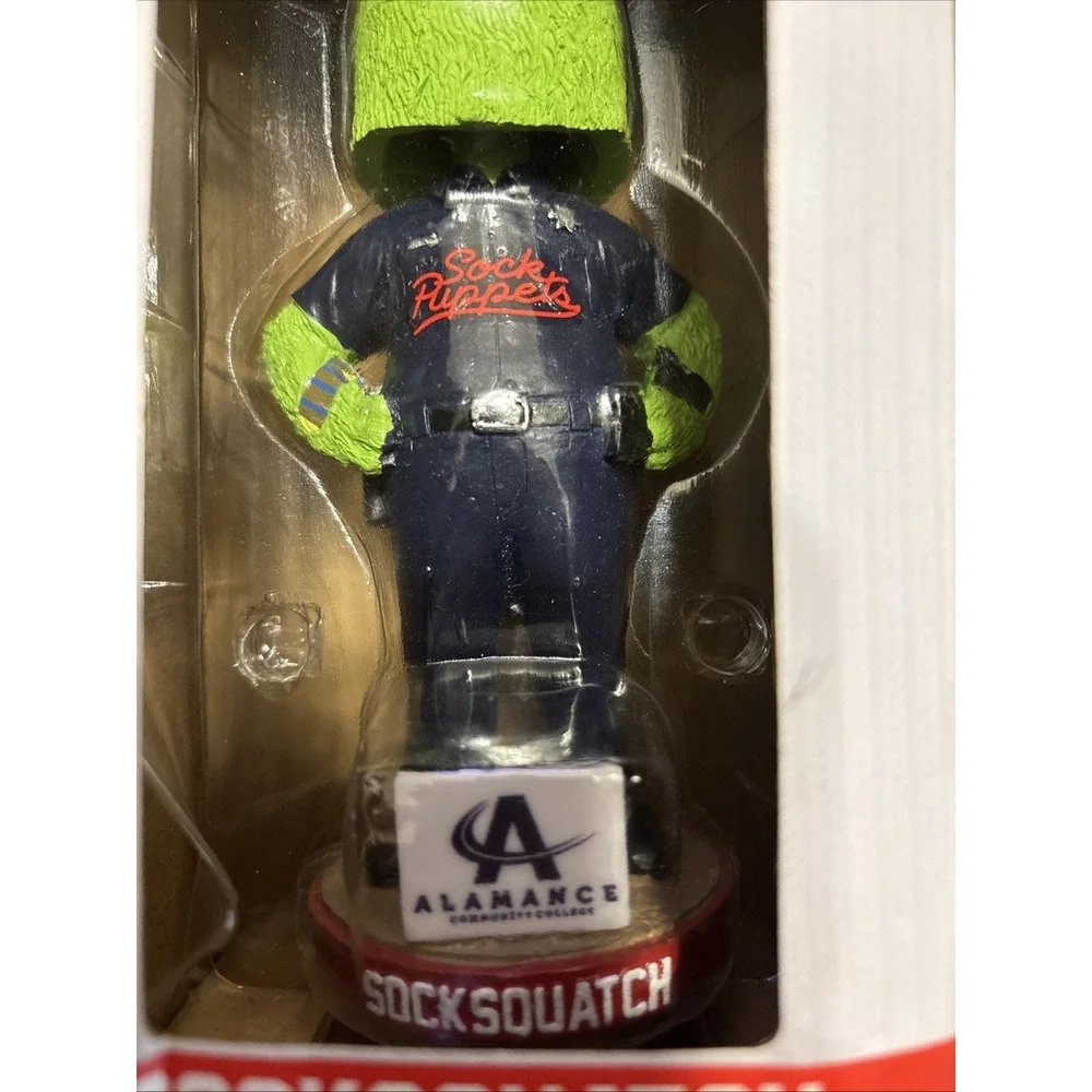2025 Burlington Sock Puppets Socksquatch Bobblehead Officer Police SGA Appy